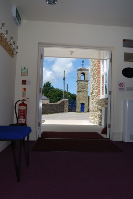 View through main door from Pope room entrance